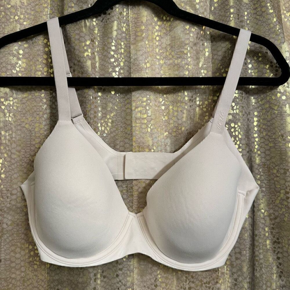 Aerie Smoothez Ivory Full Coverage Lightly Lined Bra 34D NWOT
